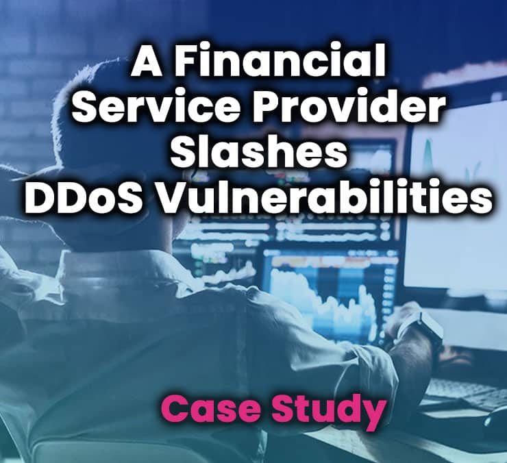 A Financial Service Provider Slashes DDoS Vulnerabilities HP